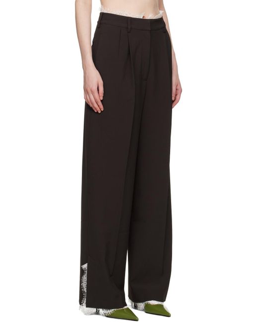 Pantalon Celeste Brun Beaufille en coloris Black