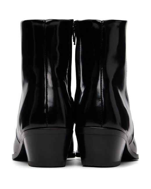 Ernest W. Baker Black 70's Boots for men