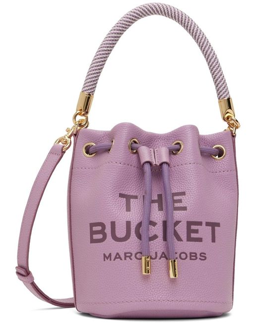 Sac 'the leather bucket bag' mauve Marc Jacobs en coloris Purple