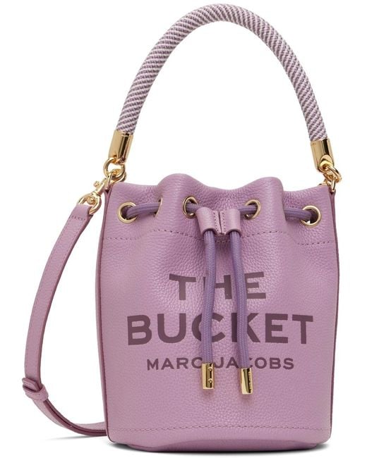 Marc Jacobs 'the Leather Bucket Bag' Bag in Purple | Lyst Australia