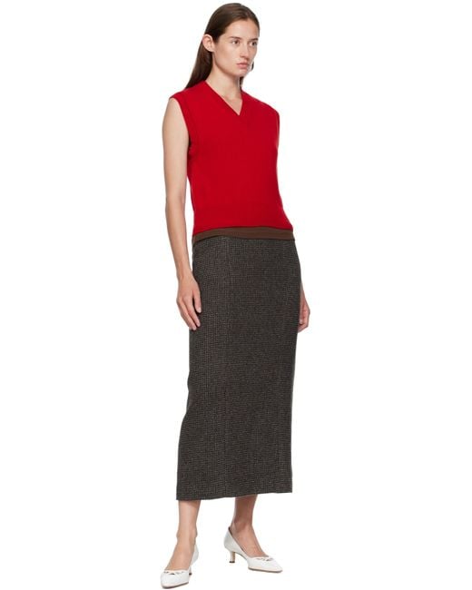 &Daughter Red Athea Vest
