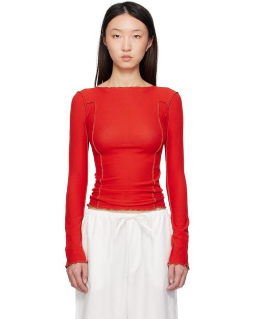 Baserange Red Omato Long Sleeve T-Shirt