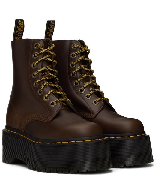 Dr. Martens Brown 1460 Pascal Max Boots | Lyst Canada