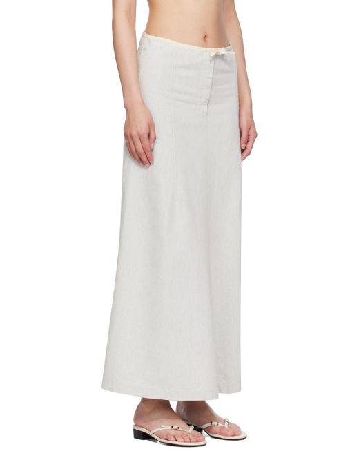 Baserange Multicolor Off- & Arthur Denim Maxi Skirt