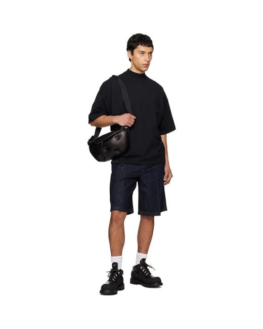 Jil Sander Blue Lightweight Denim Shorts for men