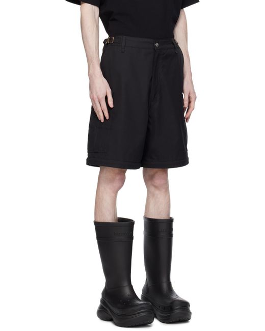 VTMNTS Black Detachable Leg Cargo Pants for men