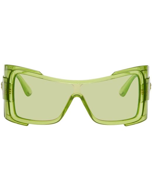 Versace Green Maxi Medusa biggie Sunglasses