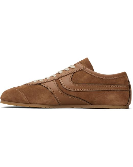 Dries Van Noten Black Tan Suede Sneakers for men