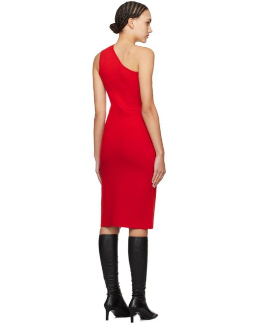 Sportmax Red Palma Midi Dress