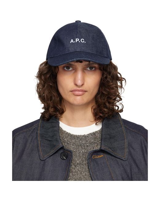 A.P.C. Blue Charlie Baseball Cap