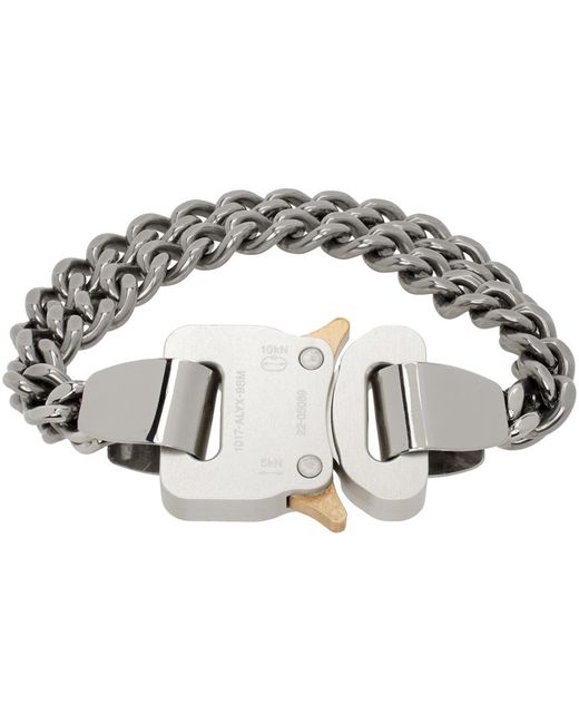 Bracelet-chainette étagé argenté à boucle rapide 1017 ALYX 9SM pour homme en coloris Metallic