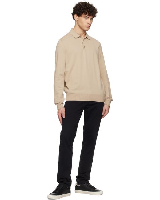 メンズ Boss ブラック フェイクレザー スニーカー Black