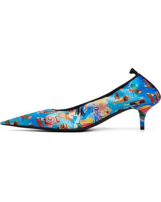 Balenciaga Blue Avenue Scrunchie Heels