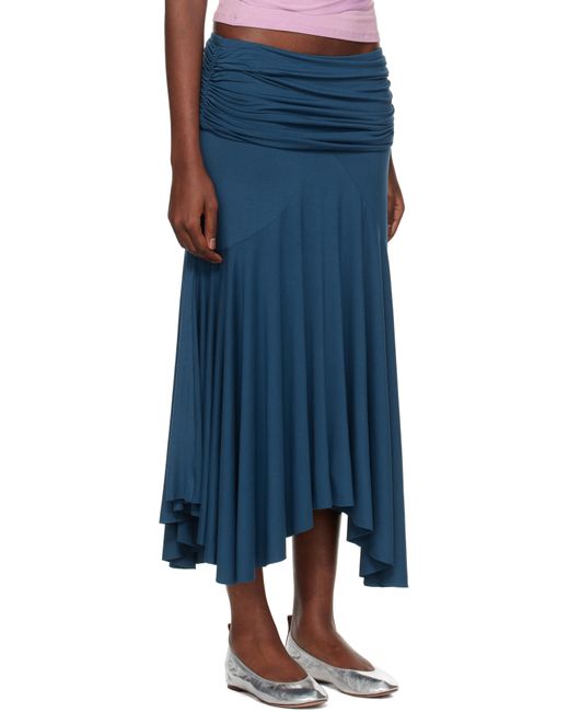 GIMAGUAS Blue Fortuna Midi Skirt