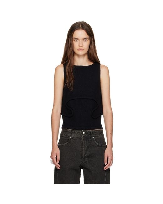 Eckhaus Latta Black Pallas Tank Top