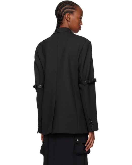 Coperni Black Hybrid Oversized Tailored Blazer
