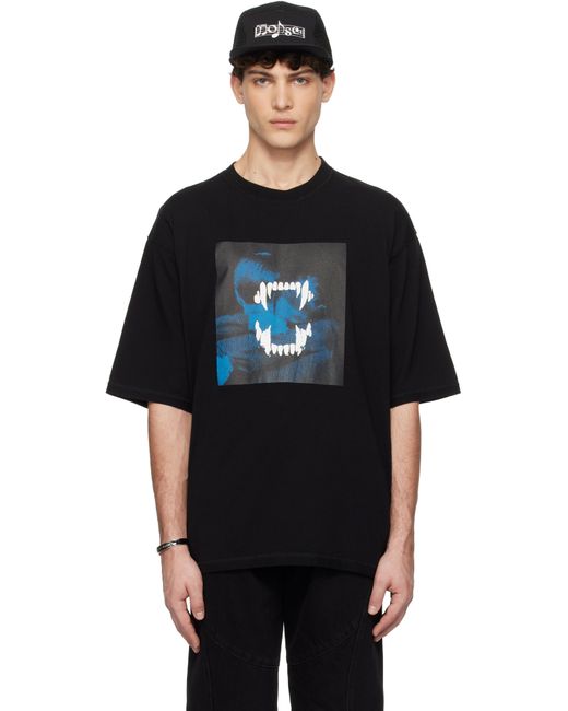メンズ Undercover ブラック グラフィックTシャツ Black