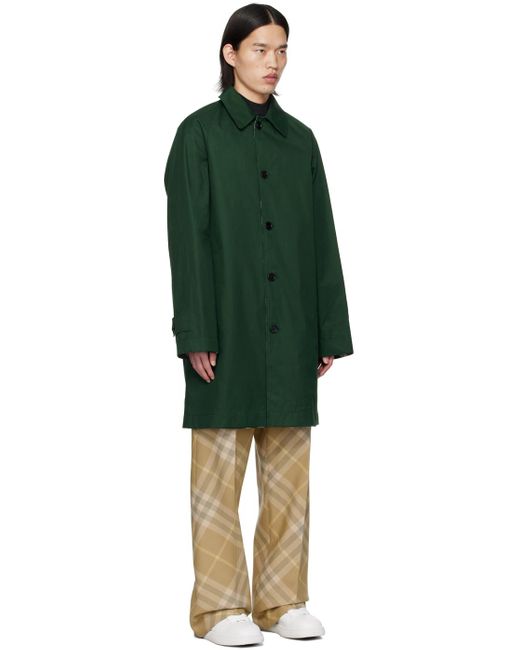 Manteau réversible vert Burberry pour homme en coloris Black