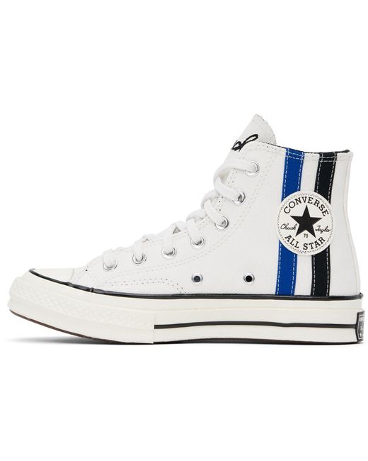Converse Black Off- Chuck 70 Archival Stripes High Top Sneakers for men