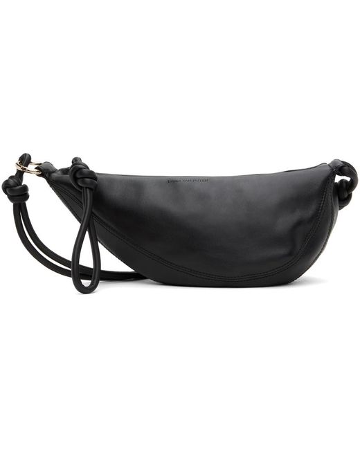 Dries Van Noten Black Knotted Pouch for men