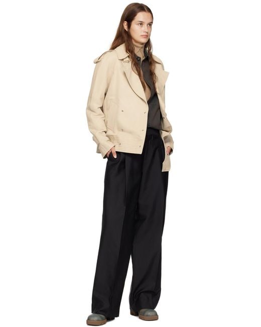 Bottes à talon bottier marsh brunes en caoutchouc Burberry en coloris Brown