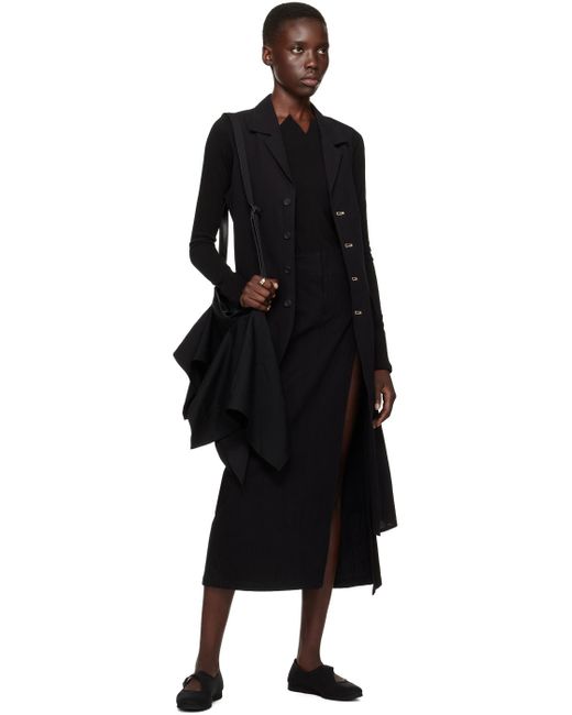 Yohji Yamamoto Black Oxford Mary Jane Ballerina Flats