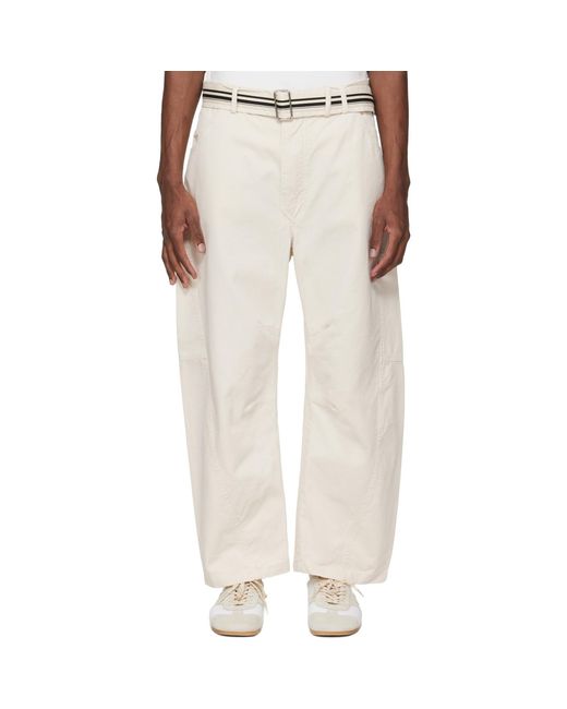 Mordecai White Off- Pockets Trousers for men