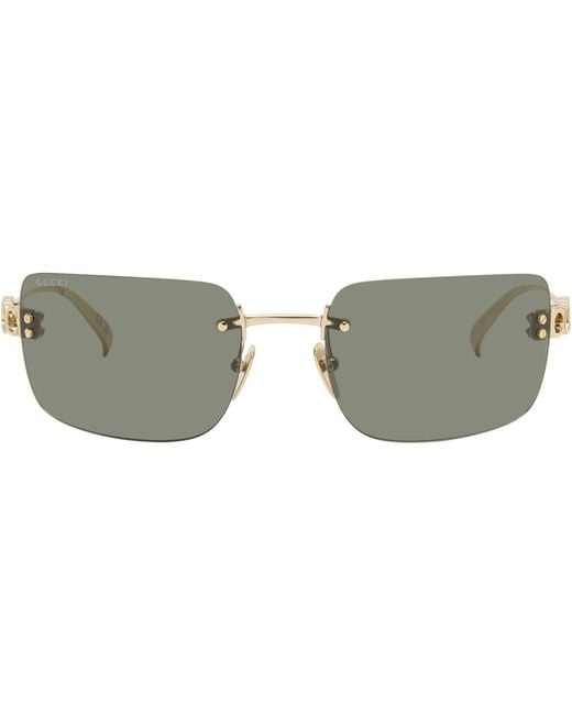 Gucci Black Block Bending Sunglasses