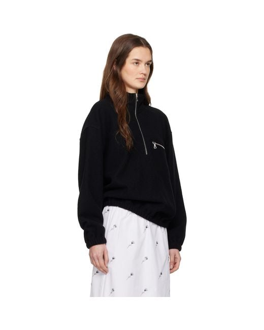 Rier Black Fleece Tourbe Sweatshirt