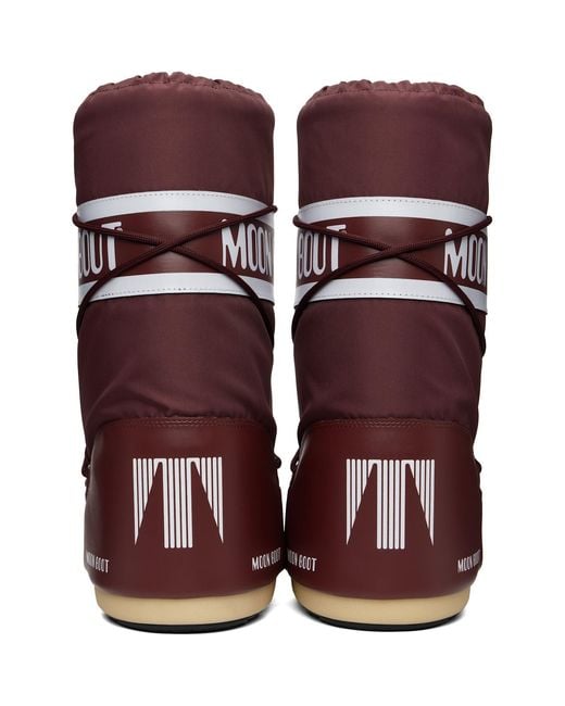 Moon Boot Red Icon Nylon Boots for men