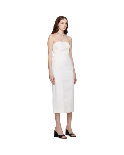 Staud Black Daniela Midi Dress