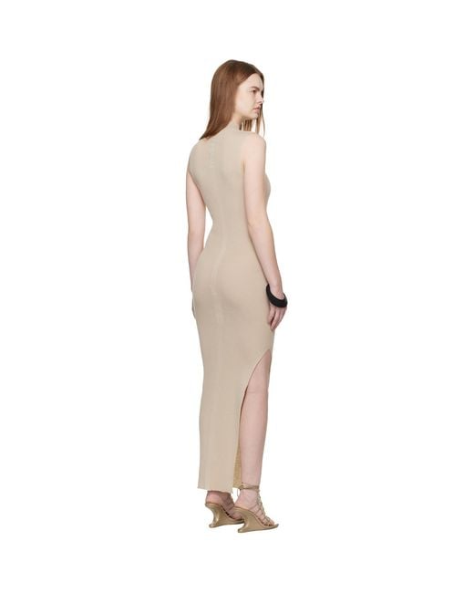 Rick Owens Black Temple Sl Turtle Midi Dress