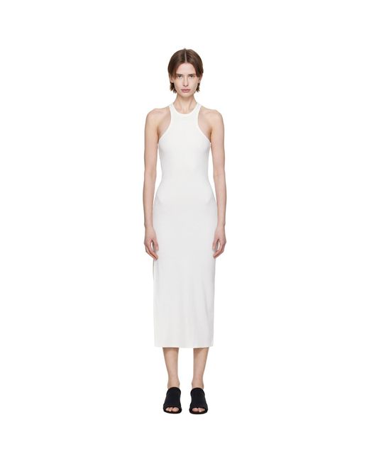 Courreges Black Scuba 90's Rib Midi Dress