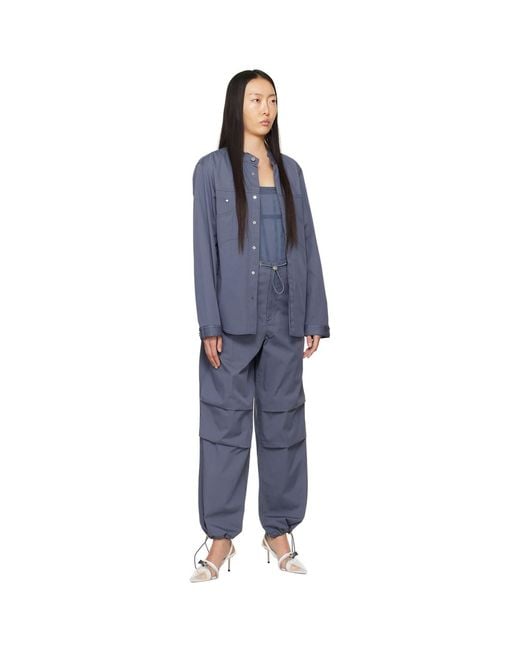 Dion Lee Blue Rivet Denim Jacket