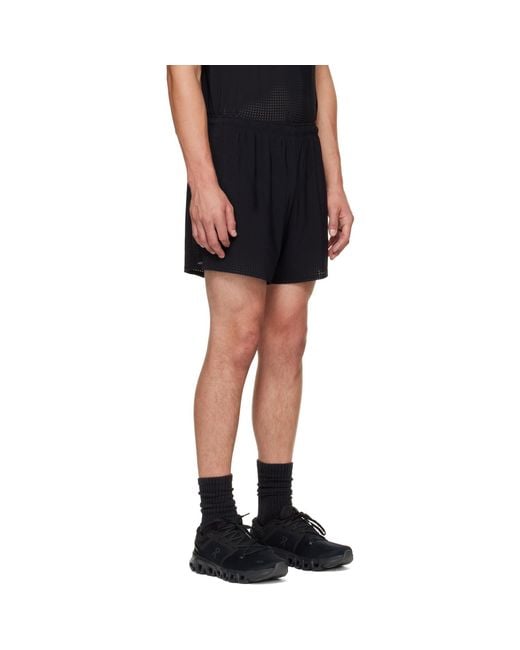Satisfy Black Space-O 5 Running Shorts for men