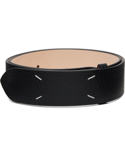 Maison Margiela Black Four Stitches Belt for men