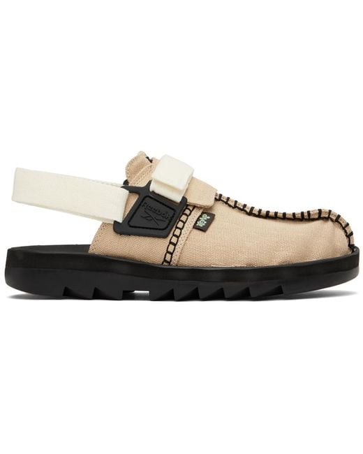 Reebok Black Beige Beatnik Sandals for men