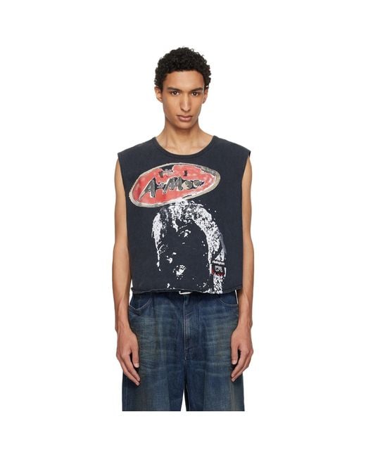 RIVINGTON roi Rebis Black 'Amor' Muscle T-Shirt for men