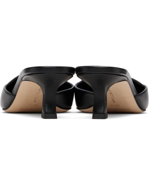 Manolo Blahnik Black Moiramu Heeled Sandals