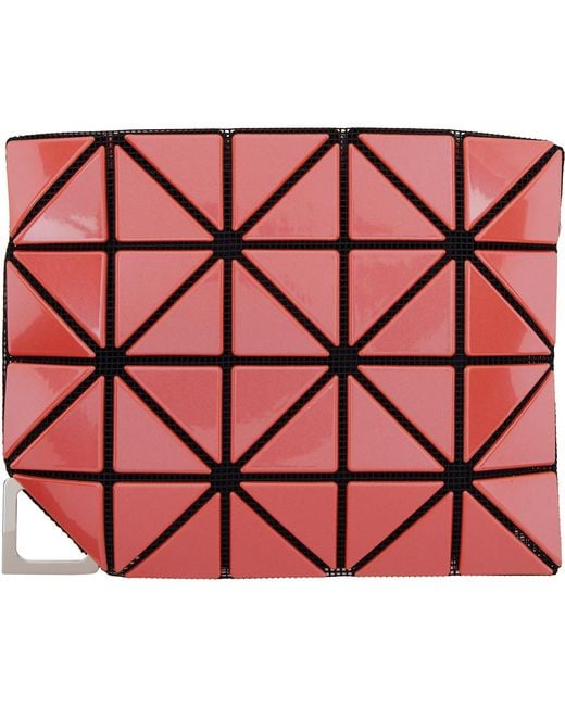 Issey Miyake Pink Flipper Card Holder for men