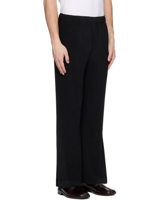 Homme Plissé Issey Miyake Black Pleats Bottoms 3 Trousers for men