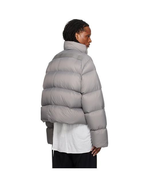 Rick Owens Gray Tower Turtle Jacket for men