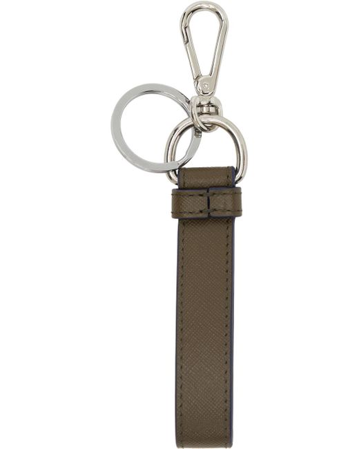 Porte-clés kaki à logo Marni pour homme en coloris Black