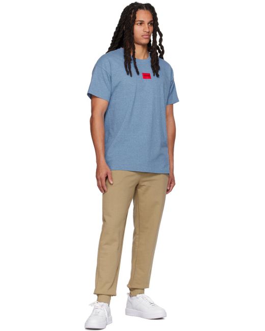 HUGO Blue Patch T-shirt for men