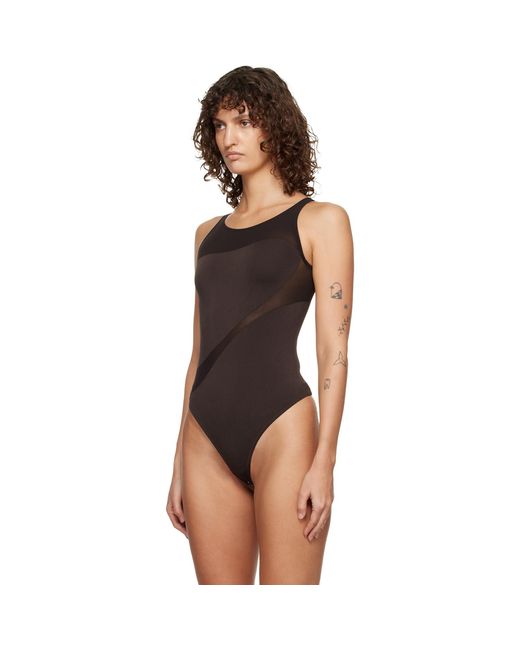 Wolford Black Shade Sleeveless String Bodysuit