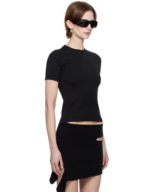 Courreges ブラック Heritage Tシャツ Black