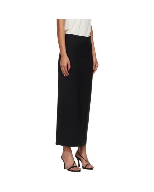 Loulou de Saison Black Samos Lds Grain De Poudre Maxi Skirt