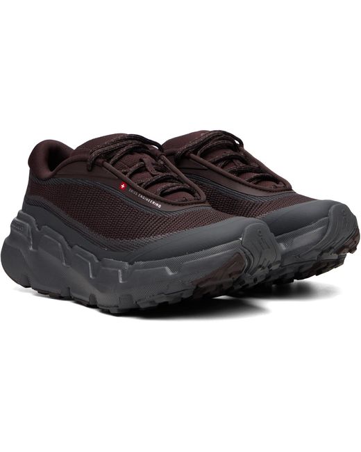 On Shoes Black Burgundy & Cloudsoma Hike Sneakers