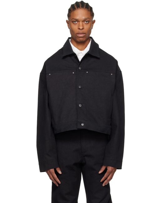 Entire studios Black Workwear Jacket for men