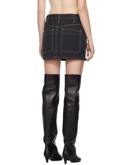 Isabel Marant Black Dilda Miniskirt